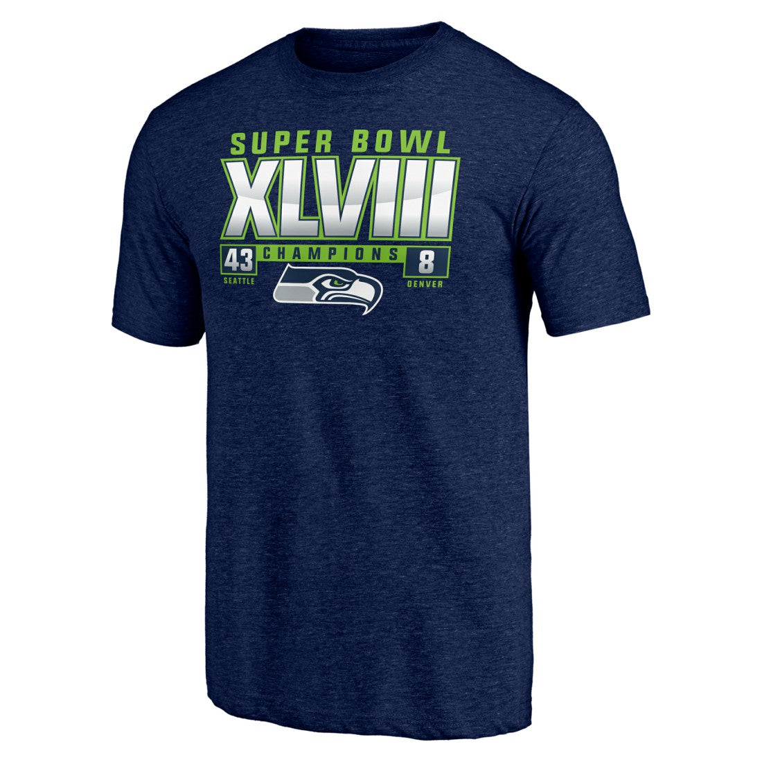 Seattle Seahawks Vintage Tri-Blend T-Shirt - College Navy discount