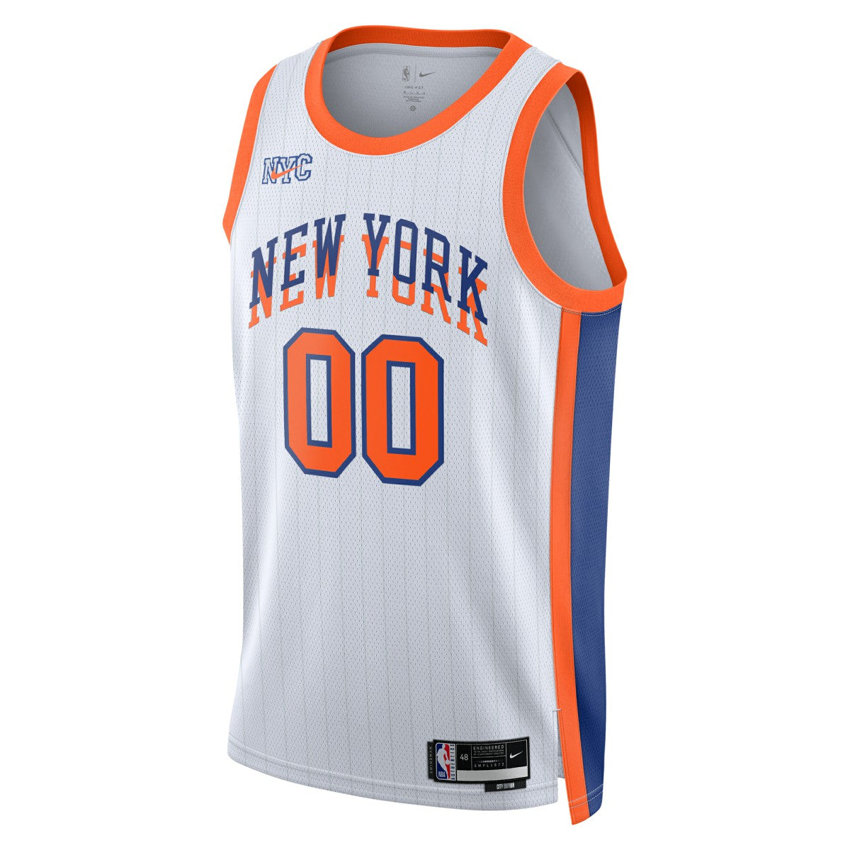 New York Knicks Unisex 2024/25 Custom Swingman Jersey - City Edition - White | Nike on sale