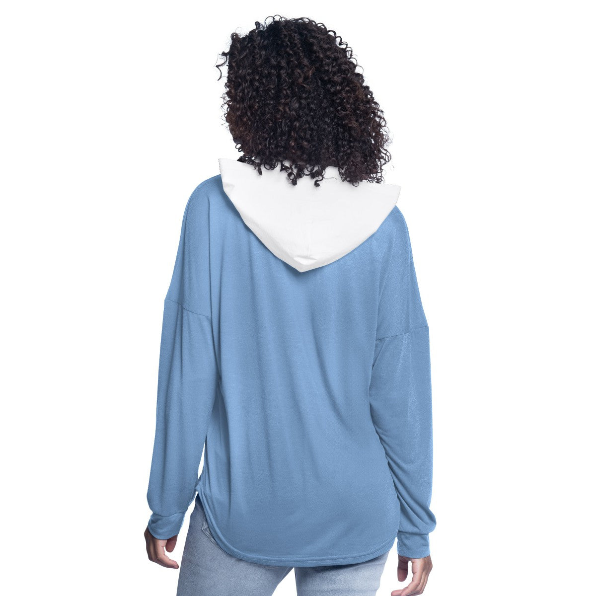 Memphis Grizzlies G-III 4Her by Carl Banks Women's Bench Player Oversized Long Sleeve Hooded Top - Light Blue cheap