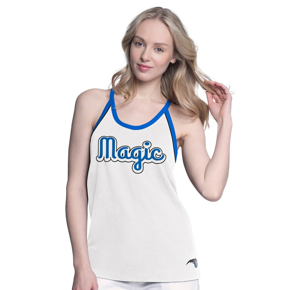 Orlando Magic G-III 4Her by Carl Banks Women's Curveball Racerback Scoop Neck Slub Tank Top - White cheap