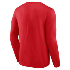 Buffalo Bills Primary Logo Long Sleeve T-Shirt - Red on sale
