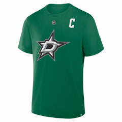 Jamie Benn Dallas Stars Fanatics Captain Authentic Stack Name & Number T-Shirt Kelly Green
