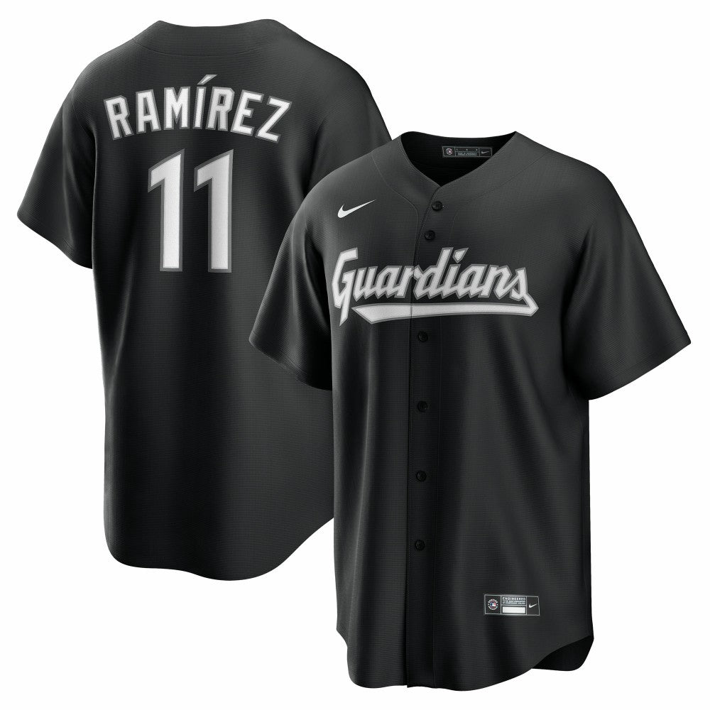 José Ramírez Cleveland Guardians  Replica Player Jersey - Black | Nike