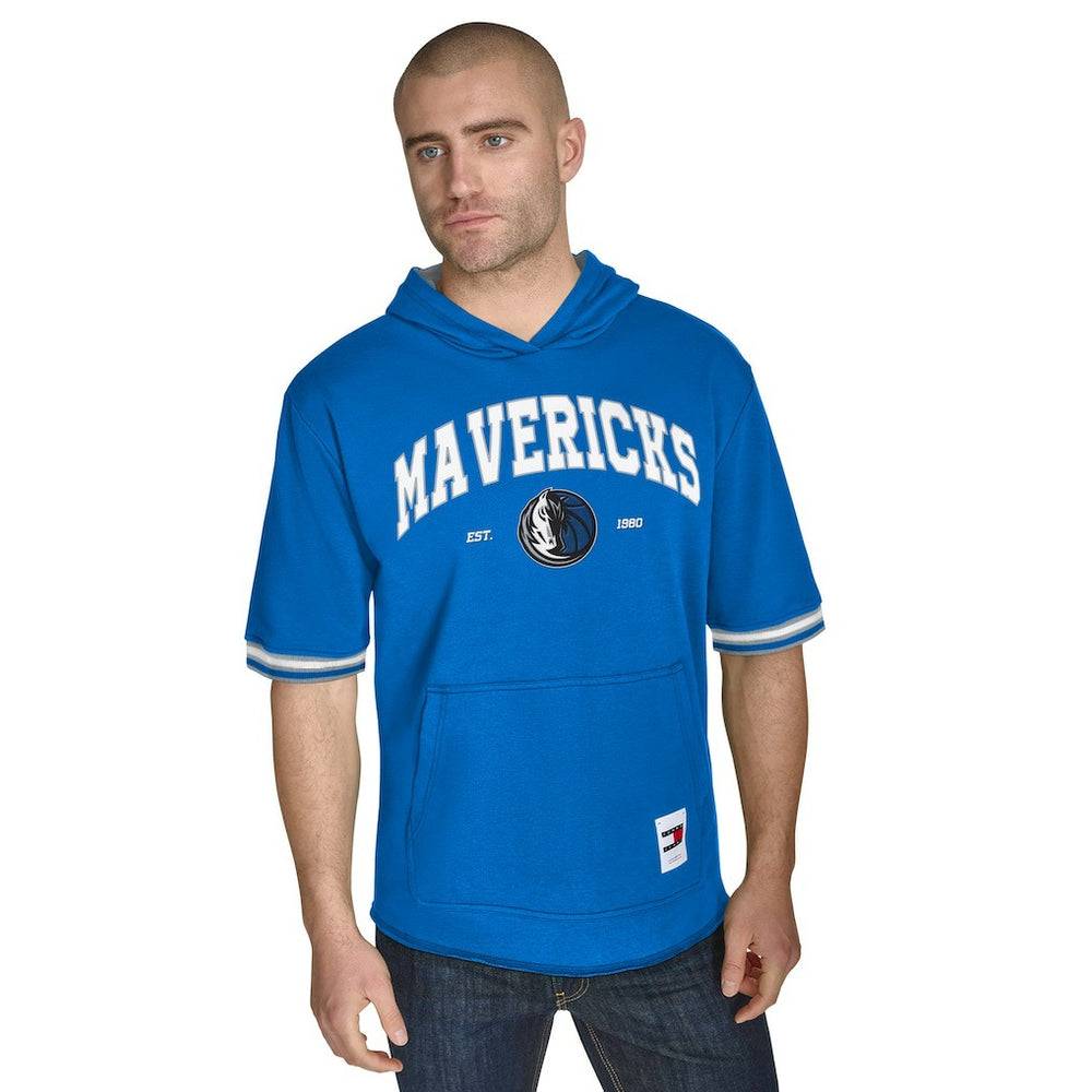 Dallas Mavericks Tommy Jeans Paul French Terry Short Sleeve Pullover Hoodie sale - Blue on sale
