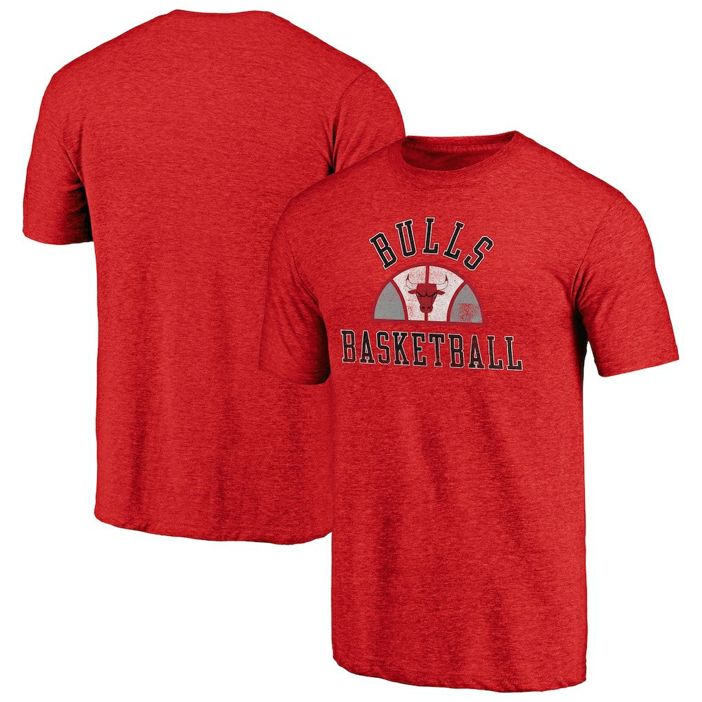 Chicago Bulls Half Classic Tri-Blend T-Shirt sale - Red shop