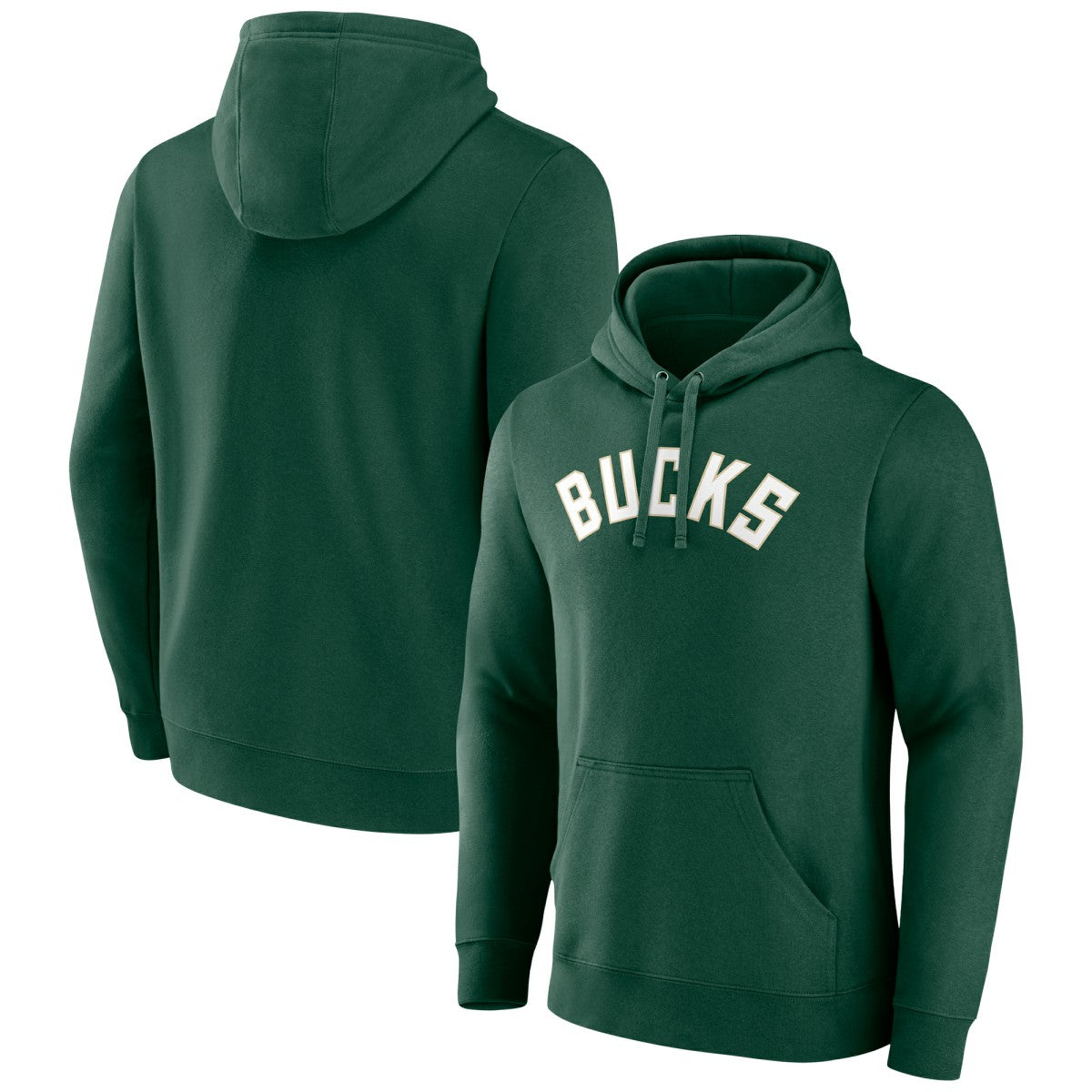 Milwaukee Bucks Wordmark Pullover Hoodie - Hunter Green shop