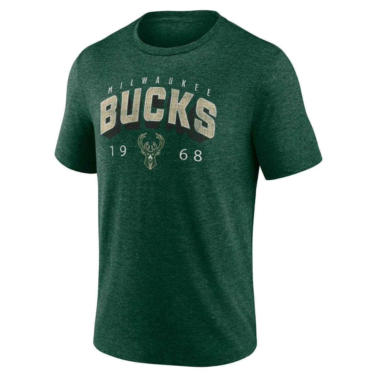 Milwaukee Bucks Backboard Tri-Blend T-Shirt - Hunter Green cheap