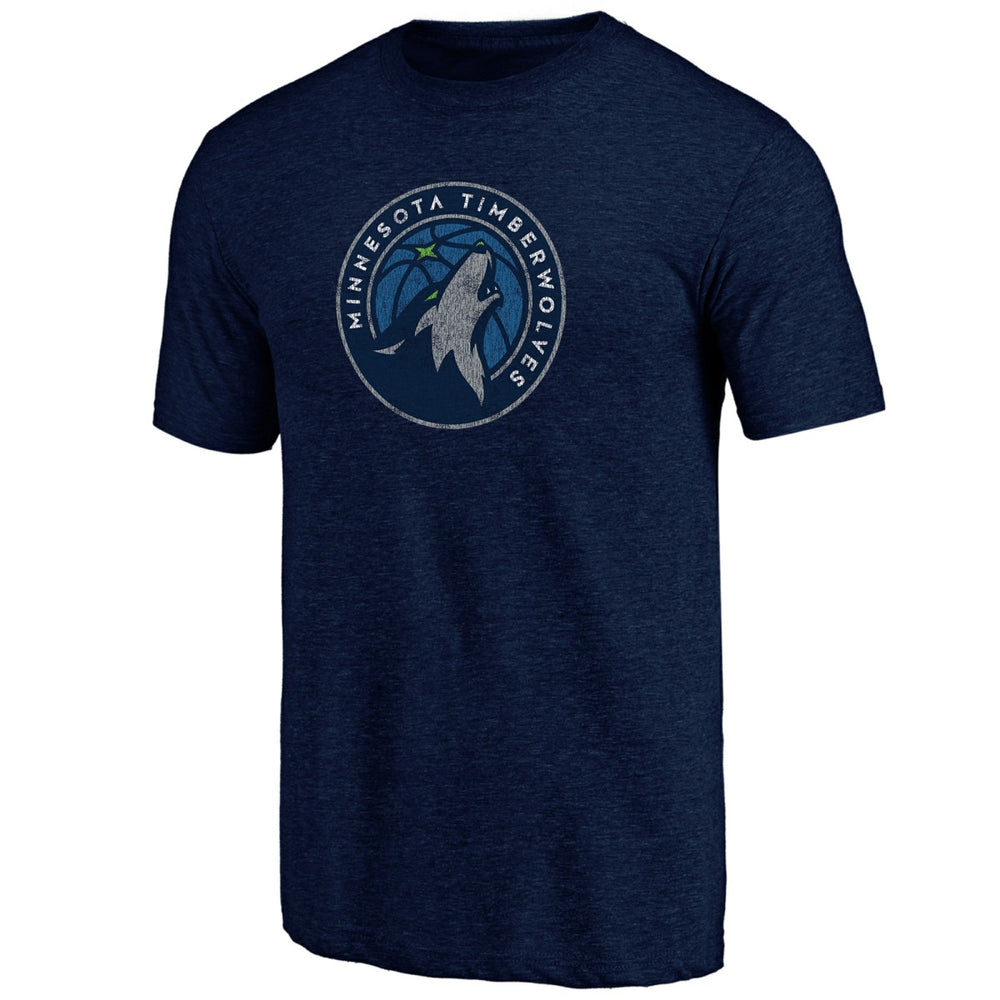 Minnesota Timberwolves Distressed Tri-Blend T-Shirt - Navy sale