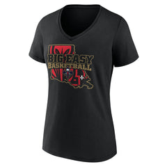 New Orleans Pelicans Women's Core Hometown Launch V-Neck T-Shirt - Black for sale