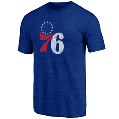Philadelphia 76ers Distressed Tri-Blend T-Shirt - Royal online