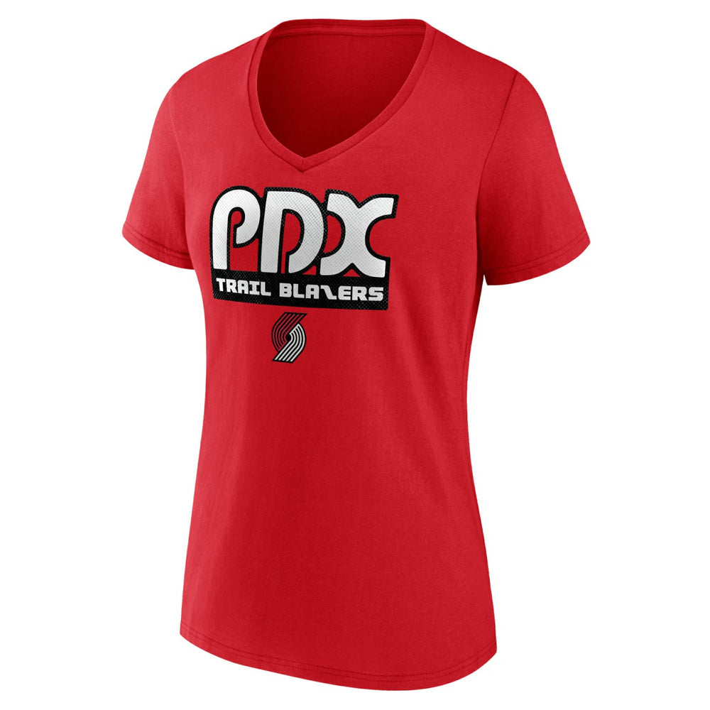 Portland Trail Blazers Women's Team Pride V-Neck T-Shirt - Red outlet