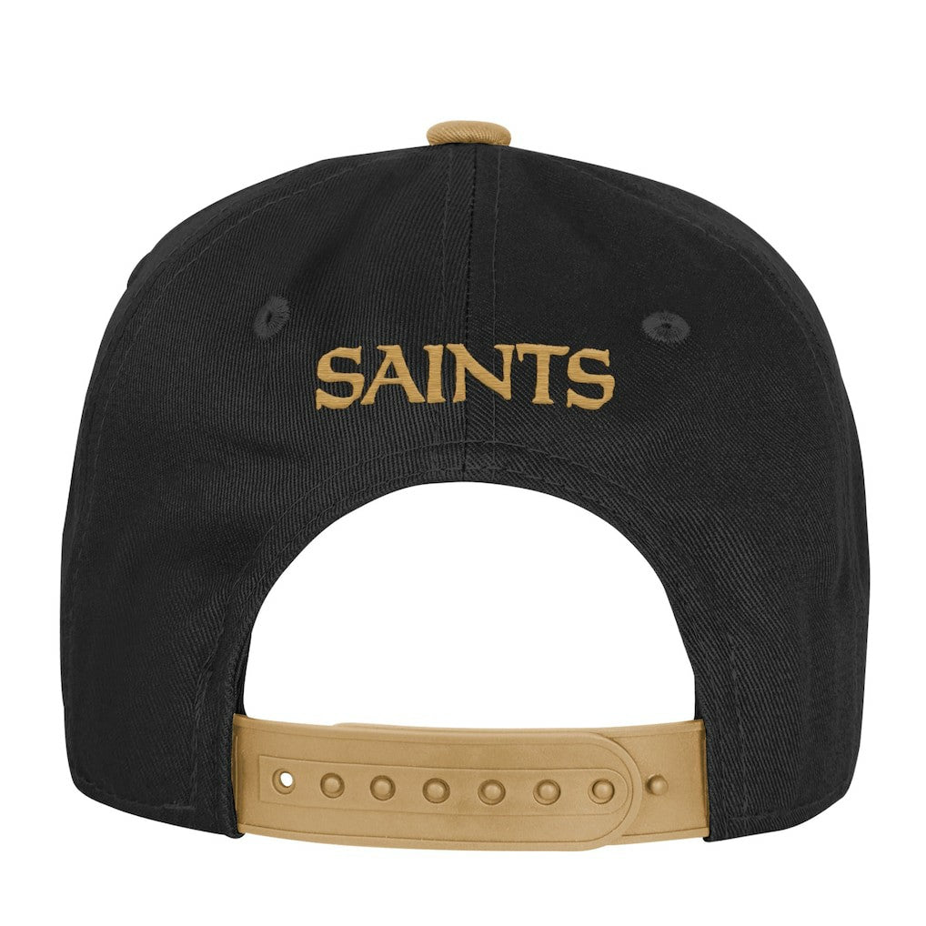 New Orleans Saints Outerstuff Youth True Retro Adjustable Hat - Black on sale