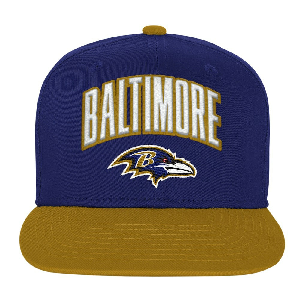 Baltimore Ravens Outerstuff Youth Essentials Snapback Hat - Purple cheap