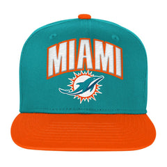 Miami Dolphins Outerstuff Youth Essentials Snapback Hat - Aqua for sale
