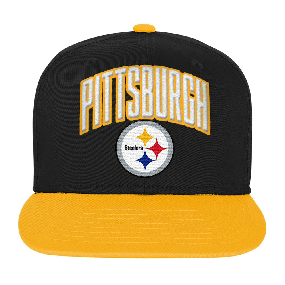 Pittsburgh Steelers Outerstuff Youth Essentials Snapback Hat - Black sale