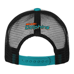 Miami Dolphins Youth Essentials Trucker Adjustable Hat - White/Aqua for sale