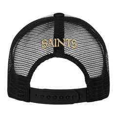 New Orleans Saints Youth Essentials Trucker Adjustable Hat - White/Black outlet