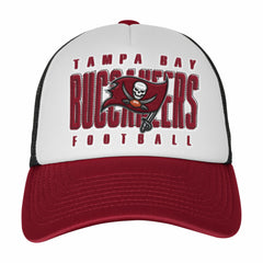 Tampa Bay Buccaneers Youth Essentials Trucker Adjustable Hat - White/Red discount