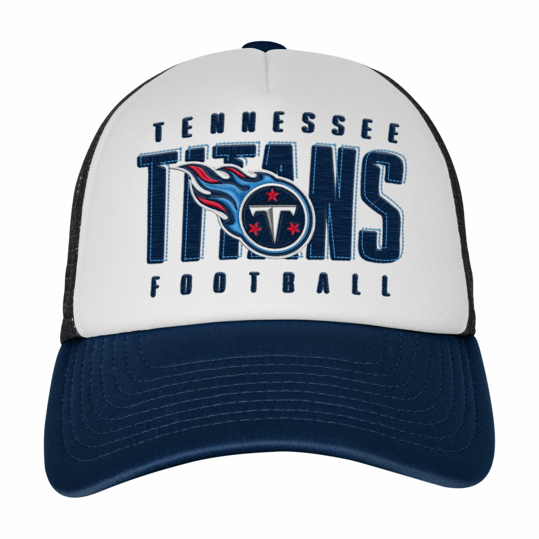 Tennessee Titans Youth Essentials Trucker Adjustable Hat - White/Navy for sale