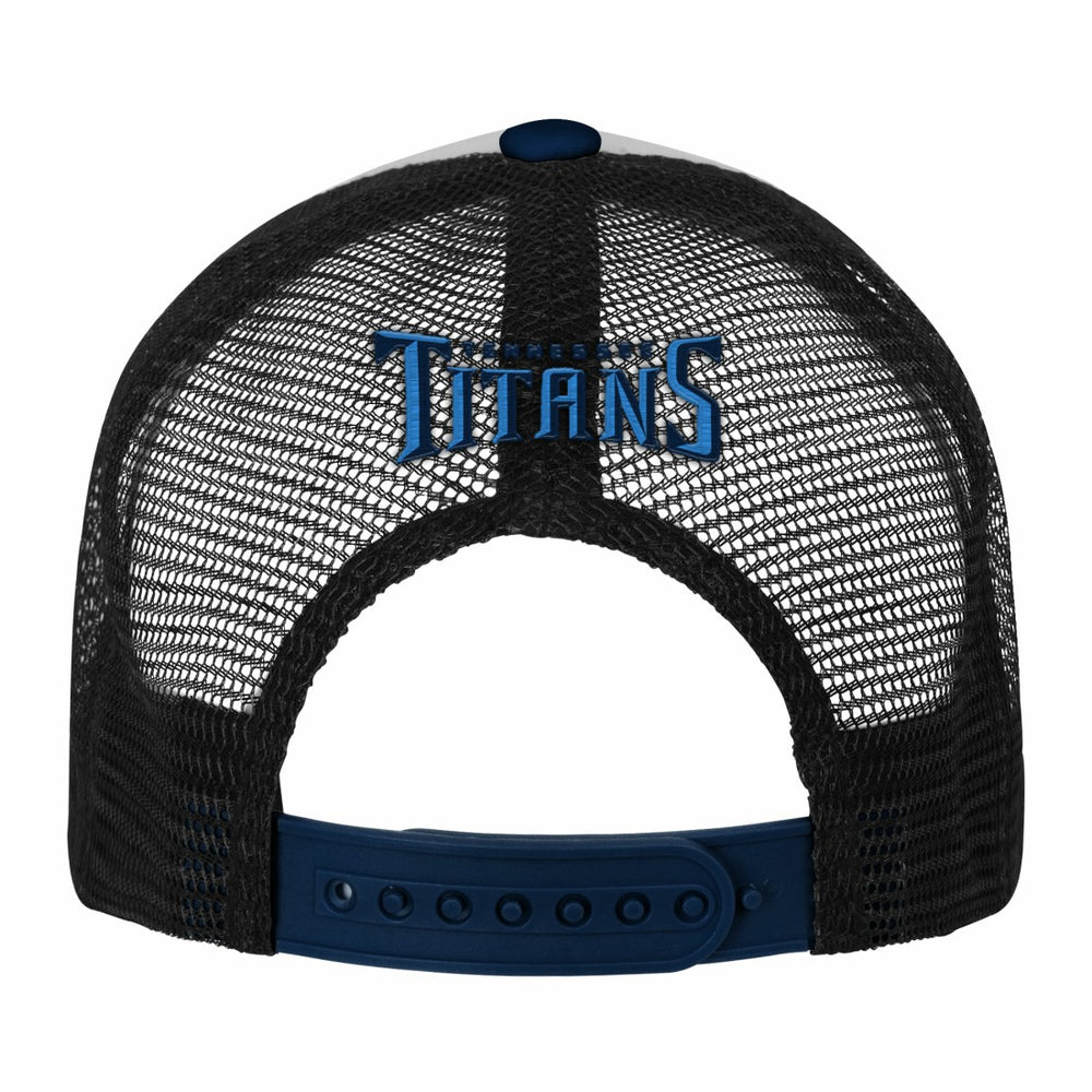 Tennessee Titans Youth Essentials Trucker Adjustable Hat - White/Navy for sale