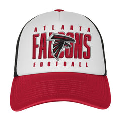 Atlanta Falcons Youth Essentials Trucker Adjustable Hat - White/Red cheap