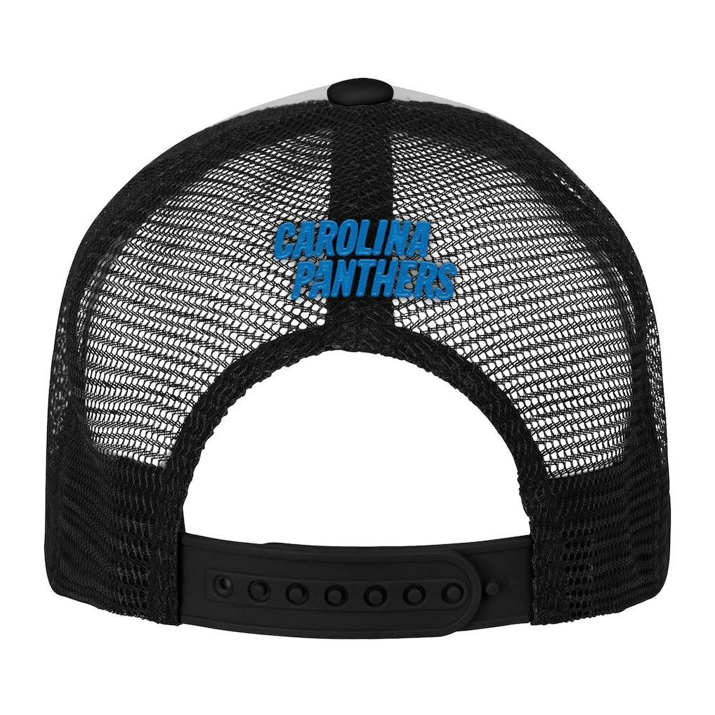 Carolina Panthers Youth Essentials Trucker Adjustable Hat - White/Black online