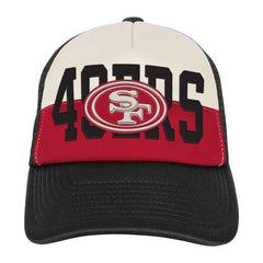 San Francisco 49ers Youth Modern Fan Trucker Adjustable Hat - White/Black sale