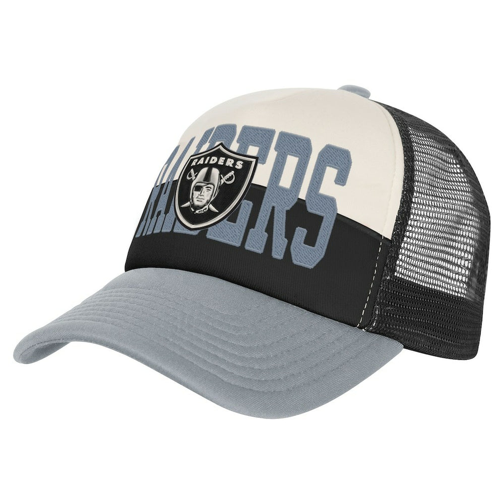 Las Vegas Raiders Youth Modern Fan Trucker Adjustable Hat - White/Silver online