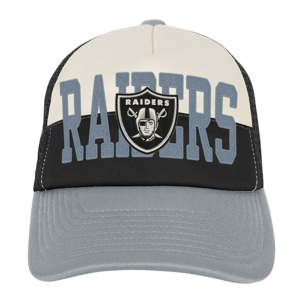 Las Vegas Raiders Youth Modern Fan Trucker Adjustable Hat - White/Silver online