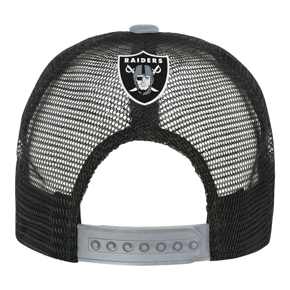 Las Vegas Raiders Youth Modern Fan Trucker Adjustable Hat - White/Silver online
