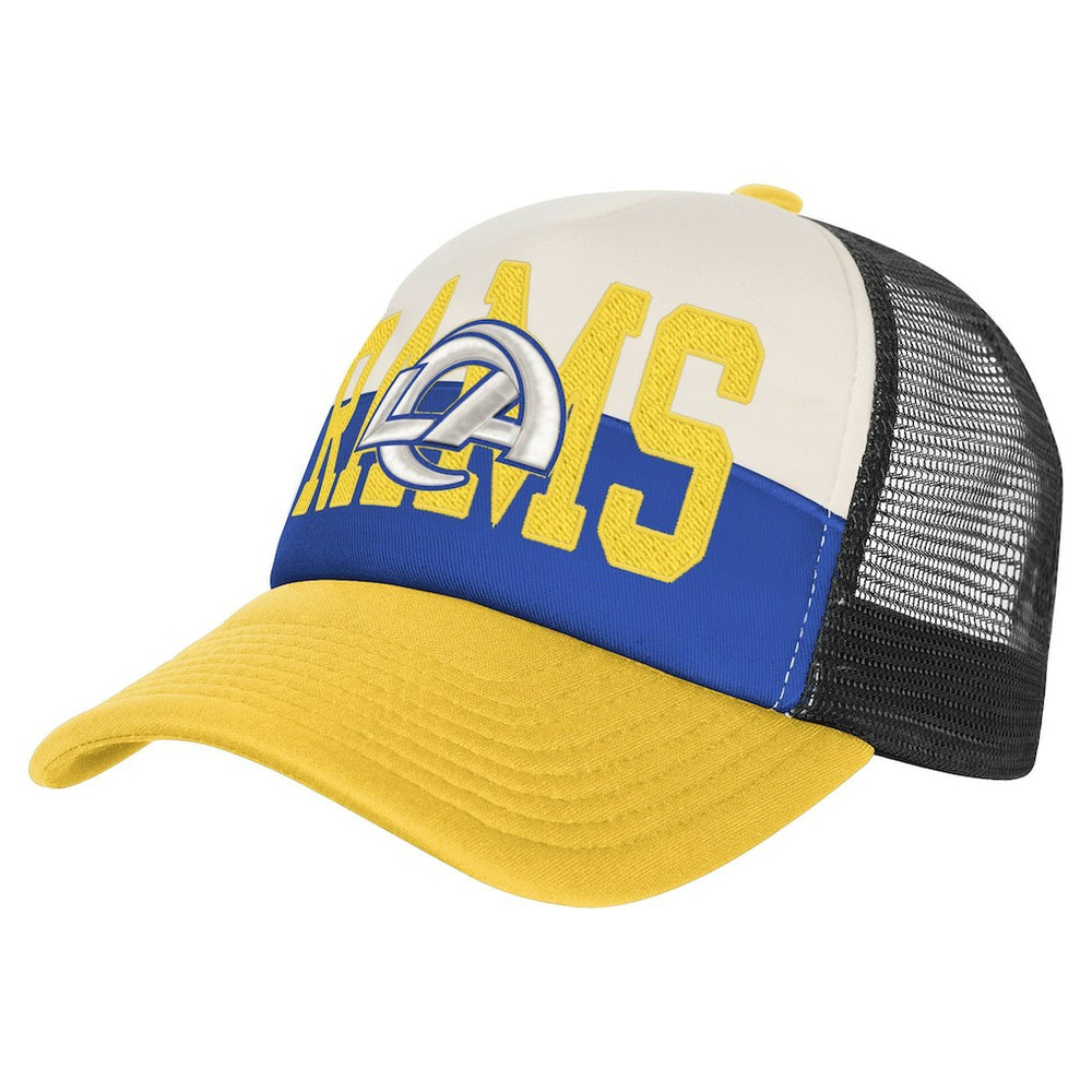 Los Angeles Rams Youth Modern Fan Trucker Adjustable Hat - White/Gold online