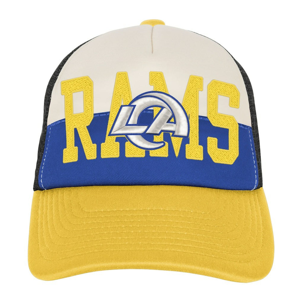 Los Angeles Rams Youth Modern Fan Trucker Adjustable Hat - White/Gold online
