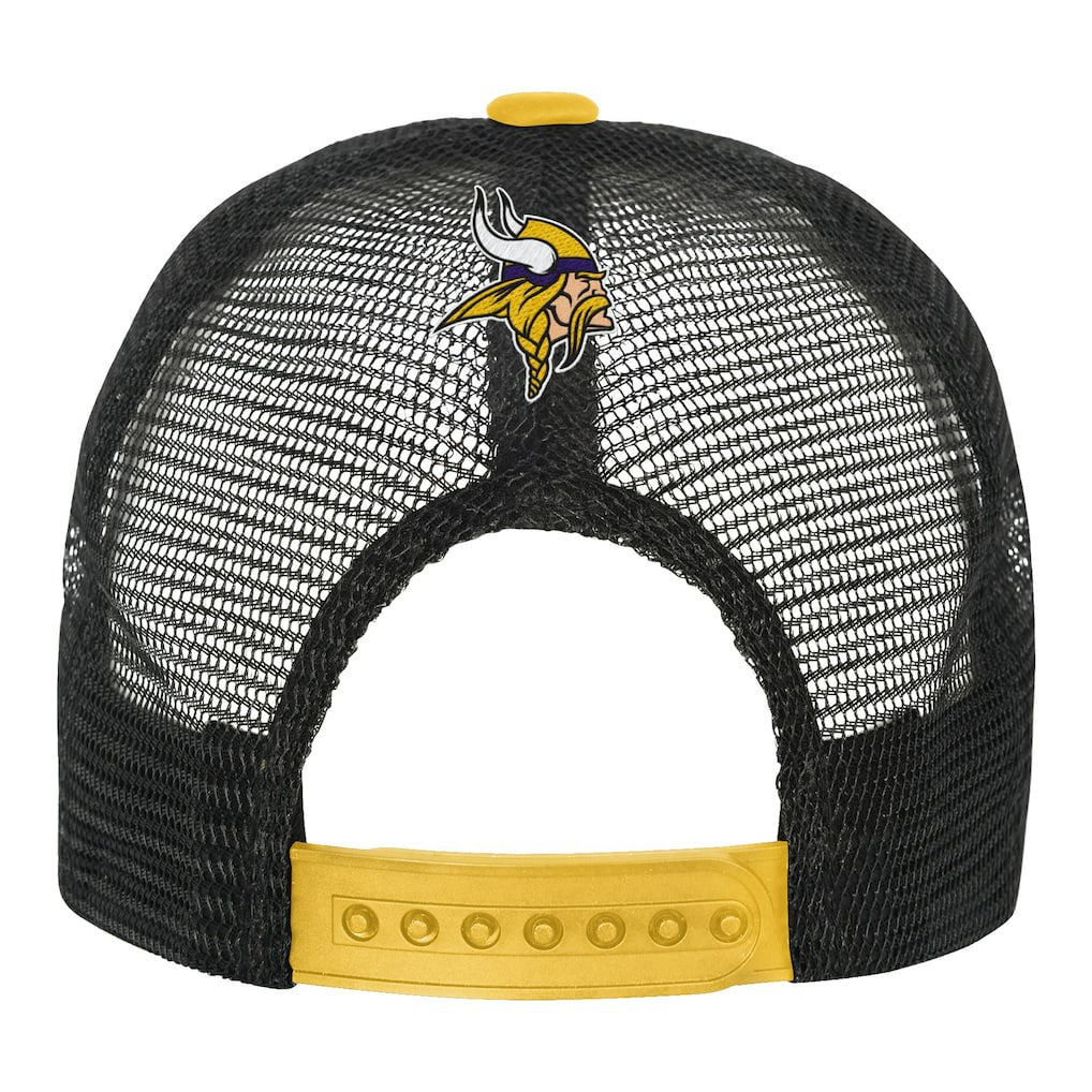 Minnesota Vikings Youth Modern Fan Trucker Adjustable Hat - White/Gold outlet
