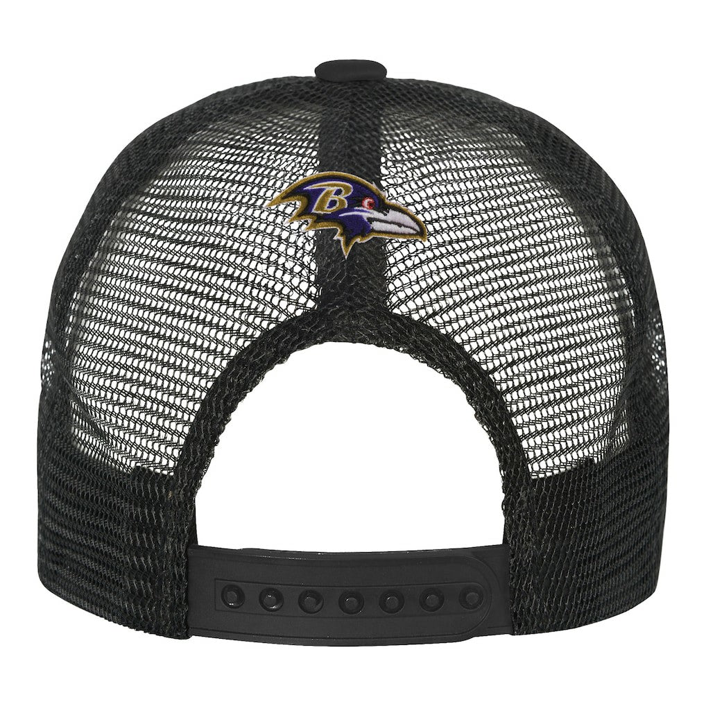 Baltimore Ravens Youth Modern Fan Trucker Adjustable Hat - White/Black sale