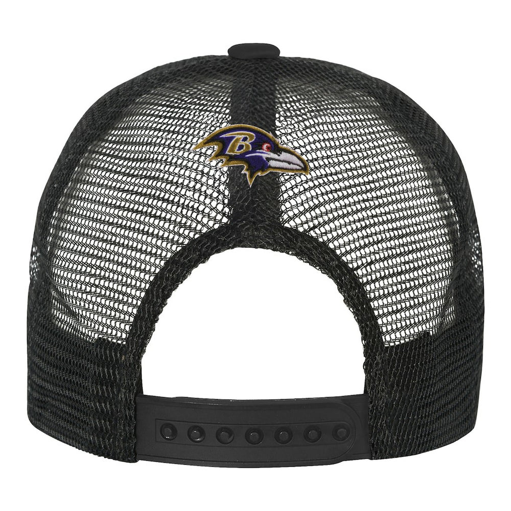 Baltimore Ravens Youth Modern Fan Trucker Adjustable Hat - White/Black sale