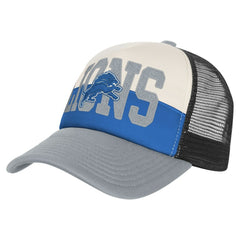 Detroit Lions Youth Modern Fan Trucker Adjustable Hat - White/Silver on sale