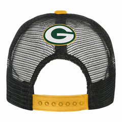 Green Bay Packers Youth Modern Fan Trucker Adjustable Hat - White/Gold on sale