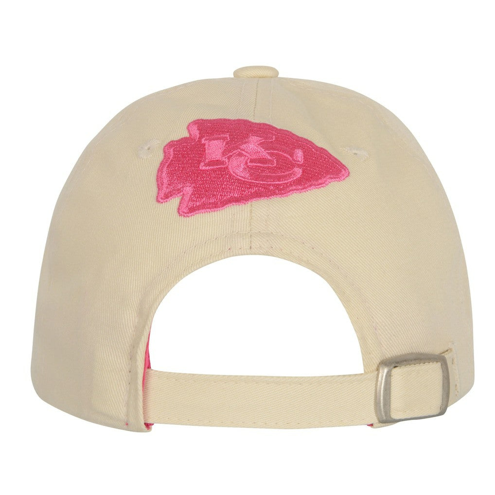 Kansas City Chiefs Outerstuff Girls Youth Blitz Adjustable Hat - Cream sale
