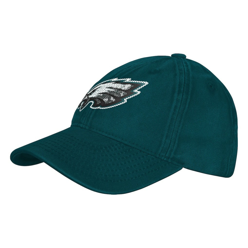 Philadelphia Eagles Outerstuff Girls Youth Gridiron Adjustable Hat - Midnight Green on sale