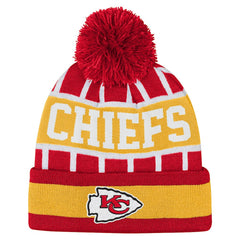 Kansas City Chiefs Outerstuff Youth Go Fast Cuffed Knit Hat with Pom - Red sale