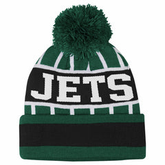 New York Jets Outerstuff Youth Go Fast Cuffed Knit Hat with Pom - Green discount