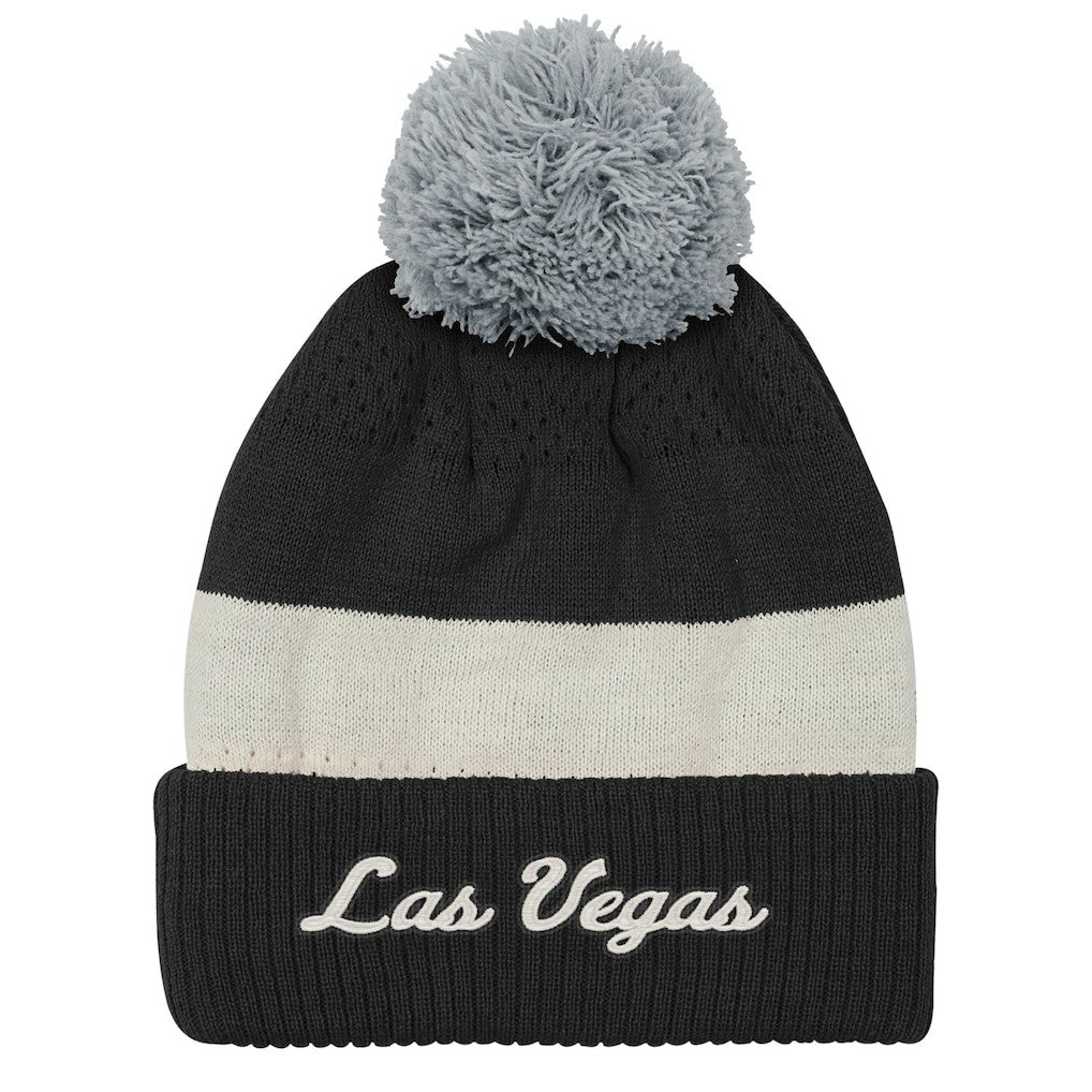 Las Vegas Raiders Outerstuff Youth Modern Fan Cuffed Knit Hat with Pom - Black cheap