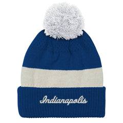 Indianapolis Colts Outerstuff Youth Modern Fan Cuffed Knit Hat with Pom - Royal online