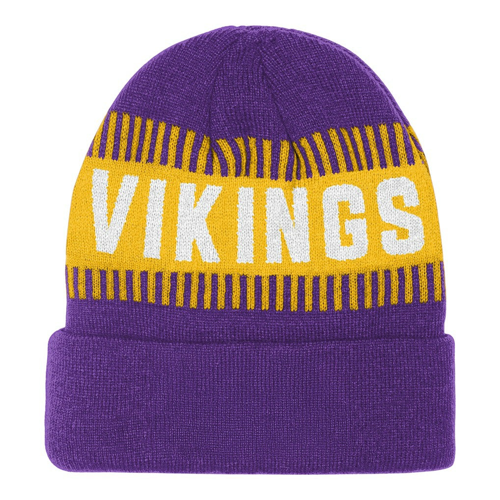 Minnesota Vikings Outerstuff Bright Lights Cuffed Knit Hat - Purple for sale