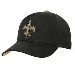 New Orleans Saints Outerstuff Youth Team Pre-Curved Adjustable Hat - Black online