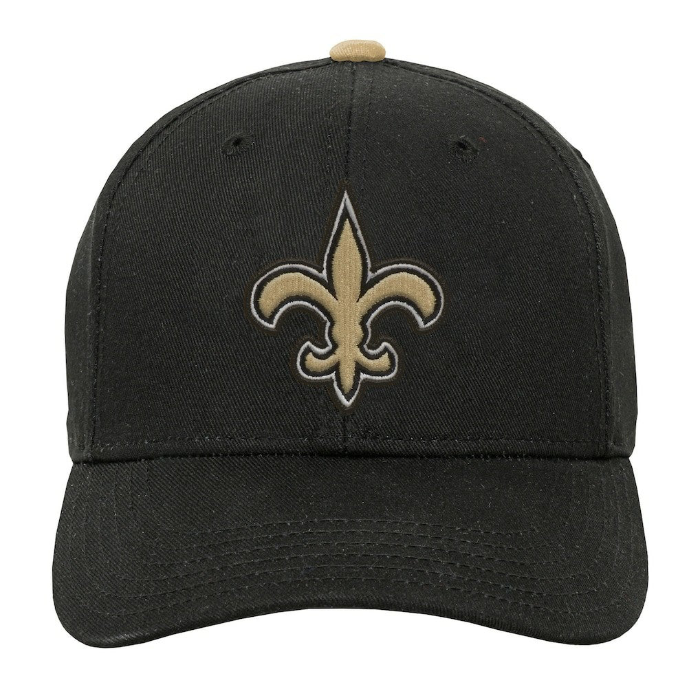 New Orleans Saints Outerstuff Youth Team Pre-Curved Adjustable Hat - Black online