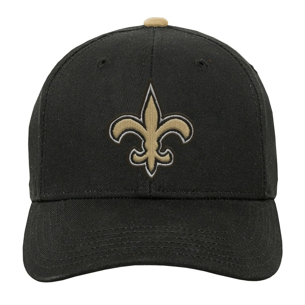 New Orleans Saints Outerstuff Youth Team Pre-Curved Adjustable Hat - Black online