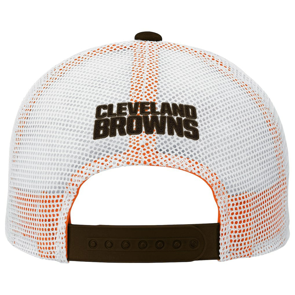 Cleveland Browns Outerstuff Preschool Core Lockup Trucker Adjustable hat - Brown on sale
