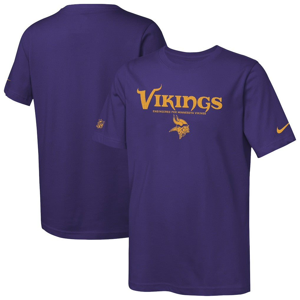 Minnesota Vikings Youth Sideline Team Issue T-Shirt - Purple | Nike sale