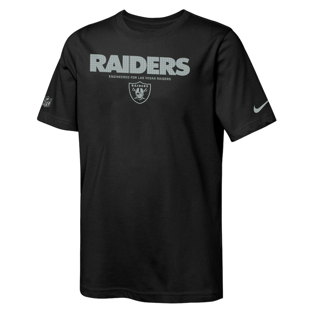 Las Vegas Raiders Youth Sideline Team Issue T-Shirt - Black | Nike sale